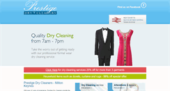 Desktop Screenshot of prestige-drycleaners.co.uk